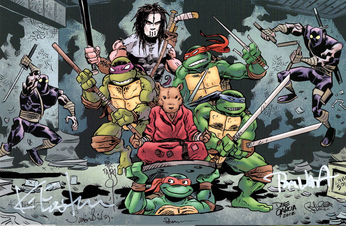 TMNT #100 Mirage Jam Cover Variant – SIGNED by Eastman and Waltz
