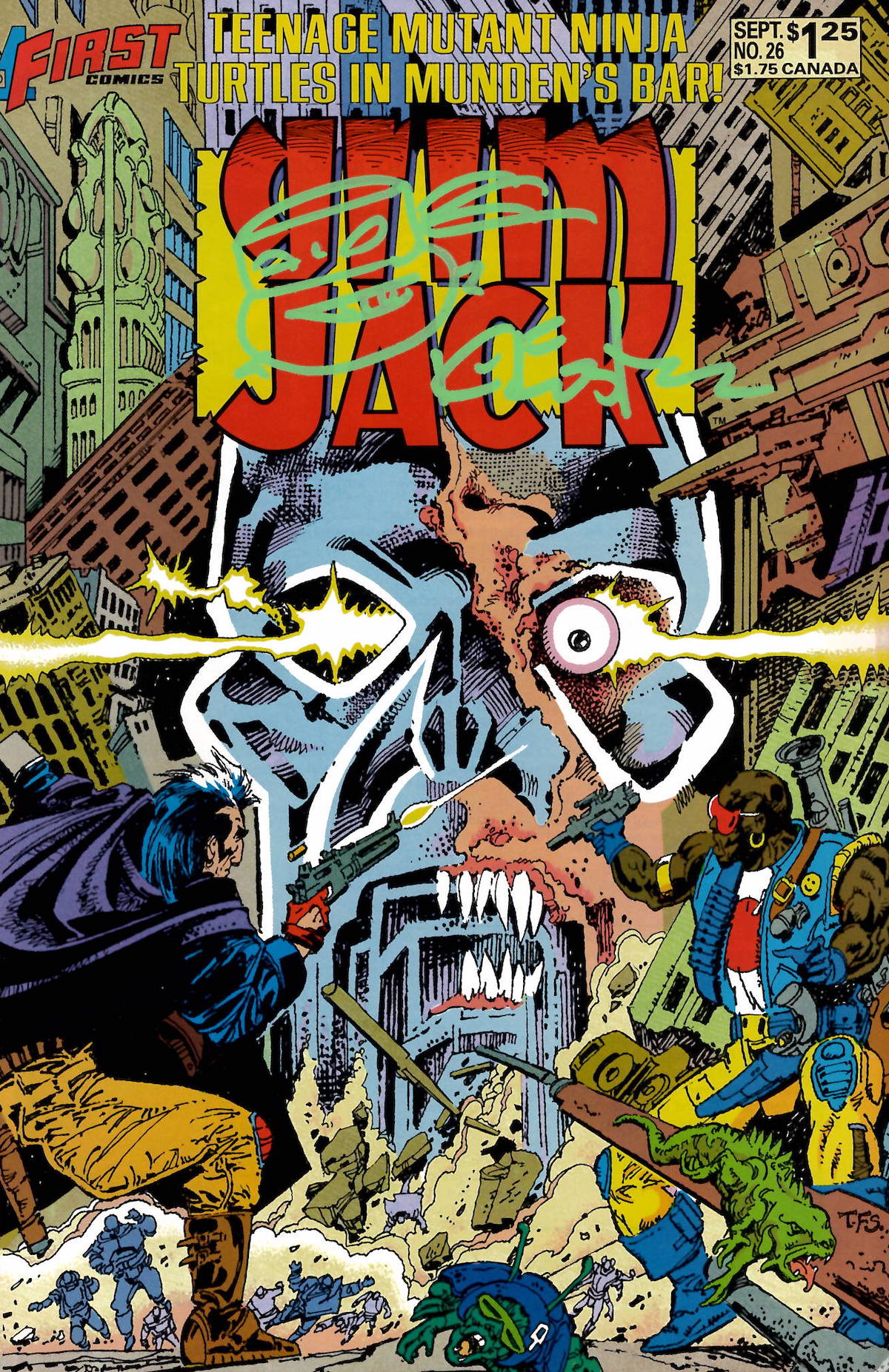 Grim Jack No. 26 – D’Ants Fever – TMNT Short Story – Signed with a headsketch remarque
