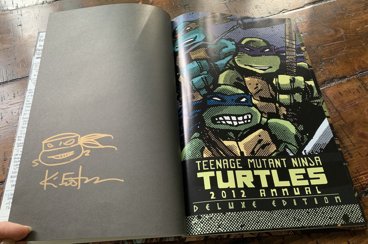 TMNT: Annual 2012 Deluxe Hardcover Edition – with Signed Headsketch