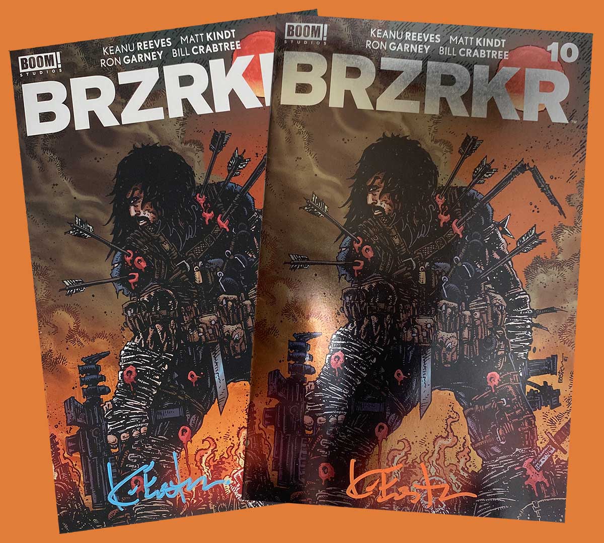 BRZRKR (Berzerker) #10 Cover Variant Pair – Signed by Kevin Eastman