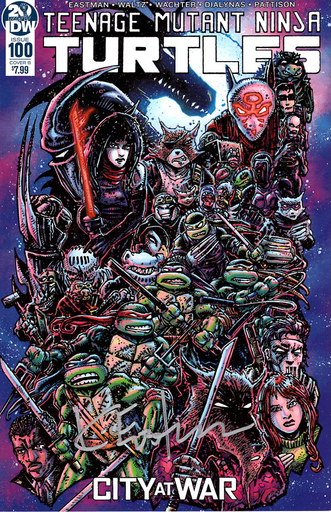 TMNT #100 Cover B – Signed – a few signed copies Back In Stock
