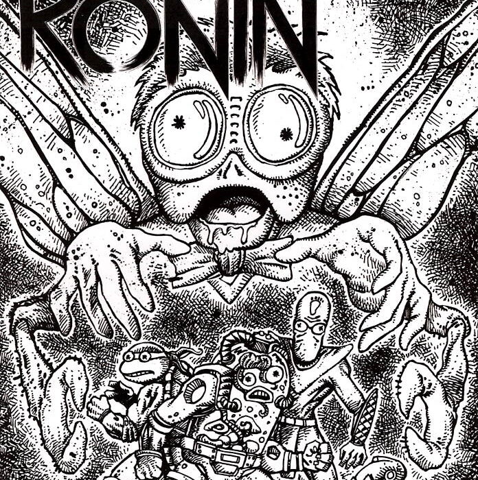 The Last Ronin 3 – Kevin Eastman & Justin Roiland Black and White Cover – a few signed are back in stock