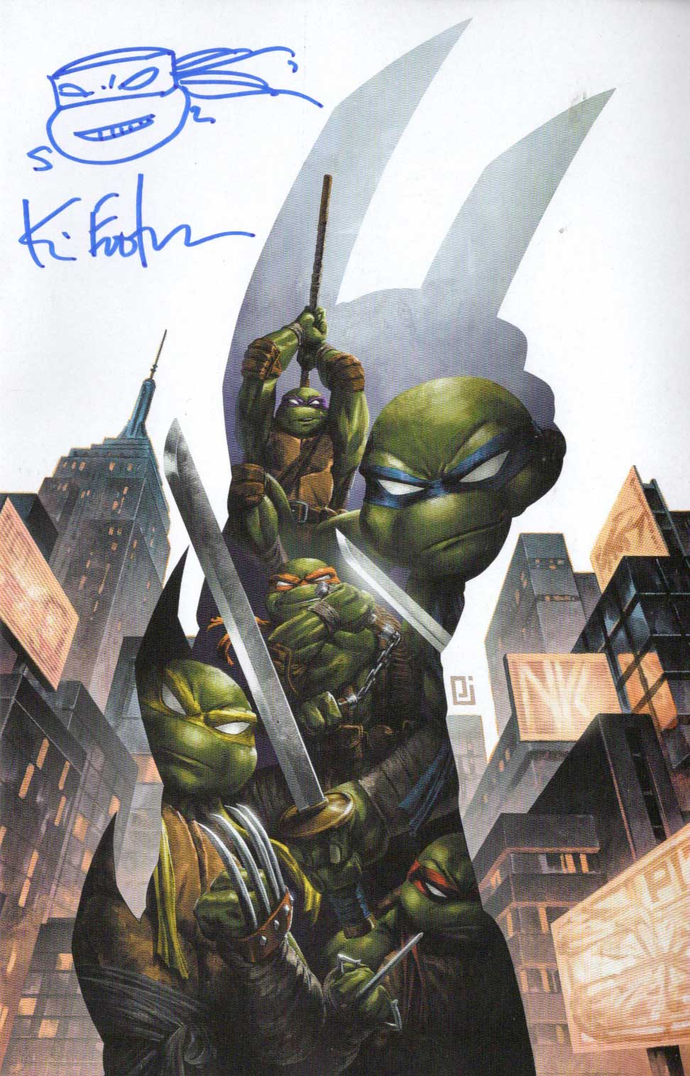 TMNT #132 RE A – Jolzar Collectibles Variant – Signed