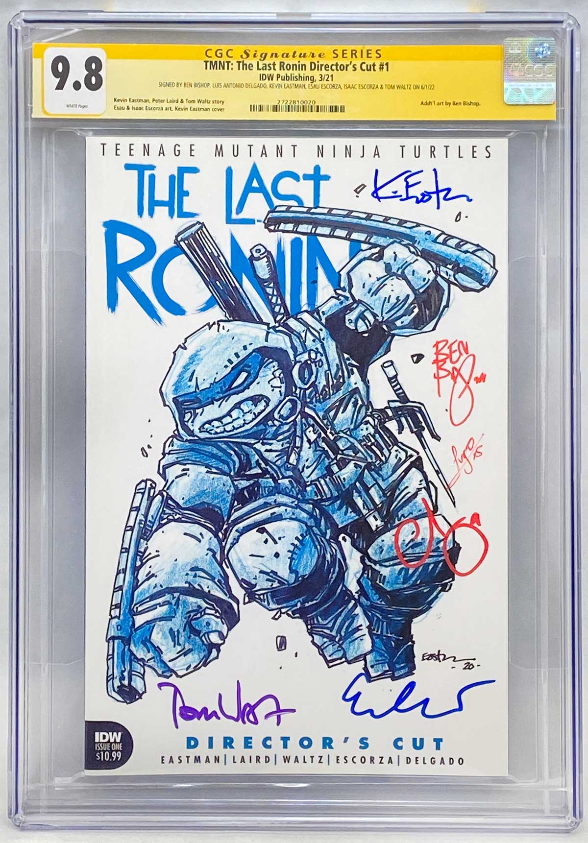 TMNT: THE LAST RONIN Directors Cut 1, Kevin Eastman Art – CGC Signature Series 9.8