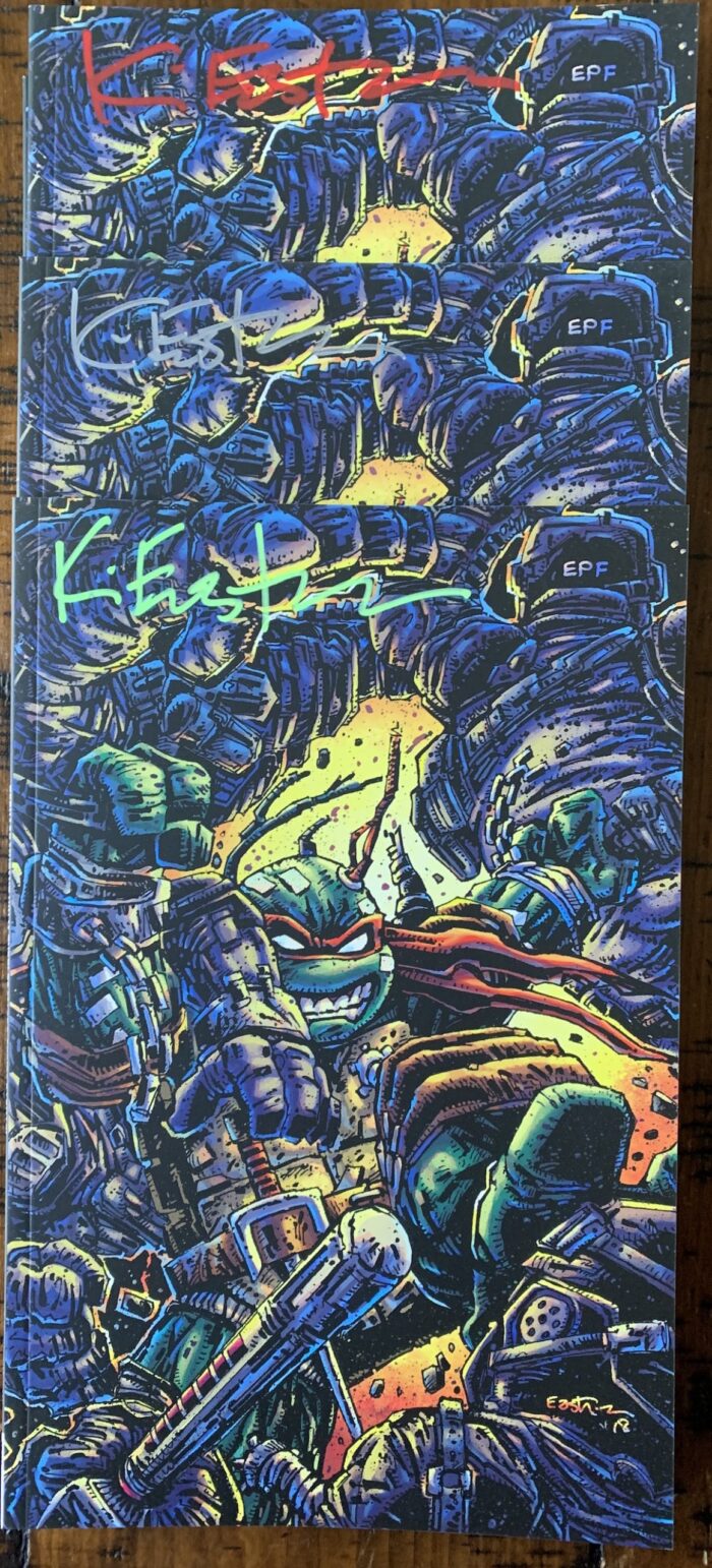 TARGET R – TMNT MACROSERIES #4 – Signed by Kevin Eastman – Matte Finish