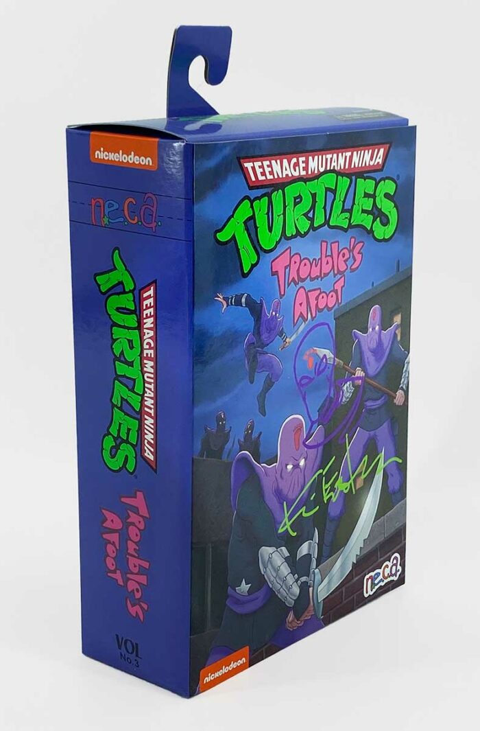 NECA TMNT Trouble’s Afoot – 2021 Signed with Remarque Head Sketch