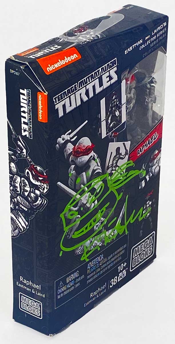Slightly Damaged MEGA BLOKS 2015 Raphael Collector Series – Signed with head sketch remarque