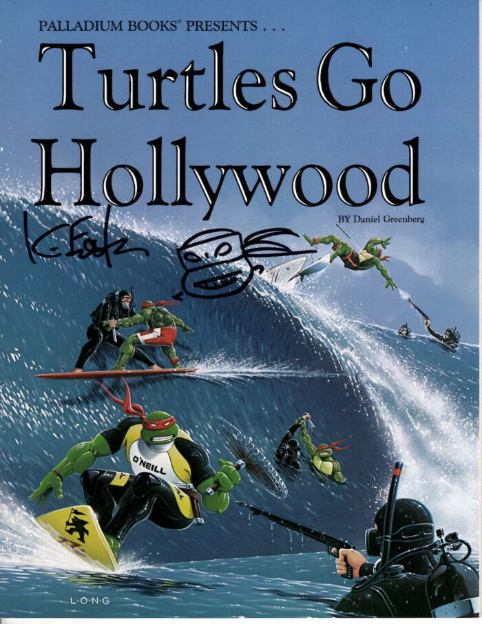 SIGNED – Palladium Books RPG – Turtles Go Hollywood