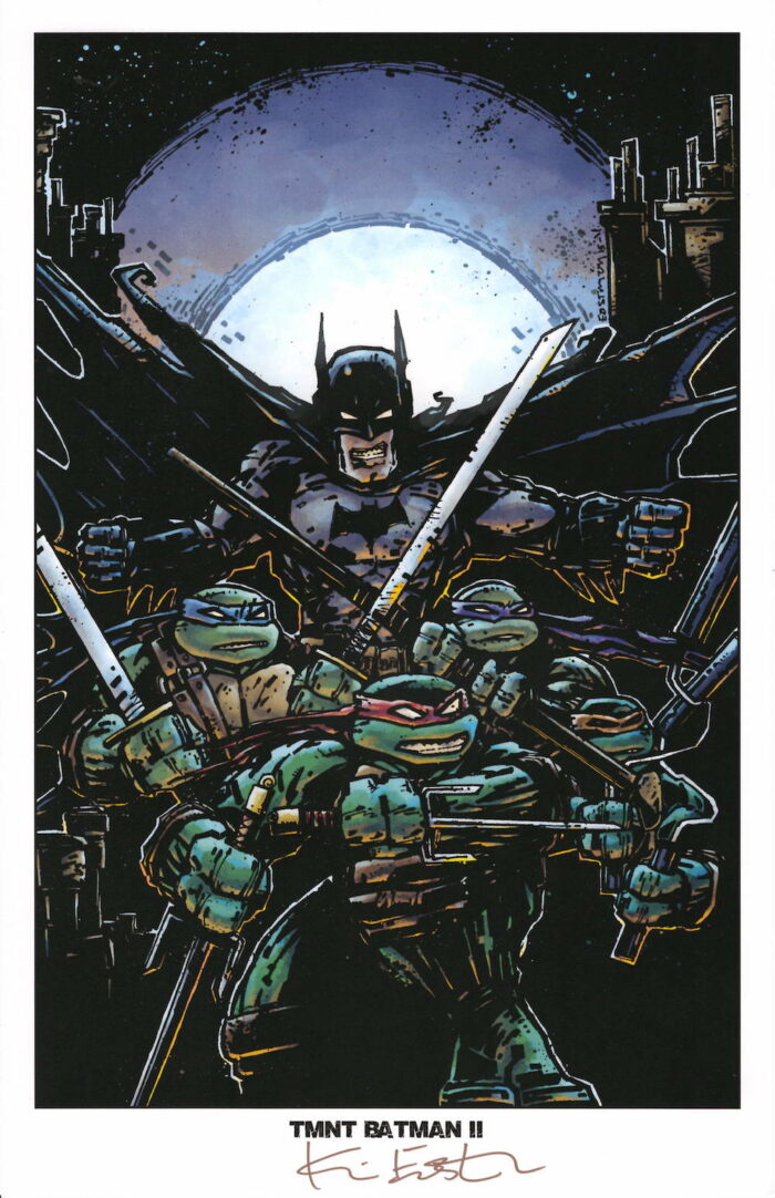 TMNT Batman II Signed Print