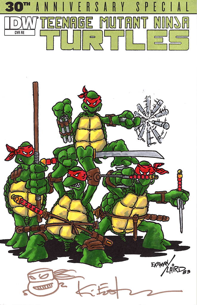TMNT 30th Anniversary Special – Hand Colored and Signed