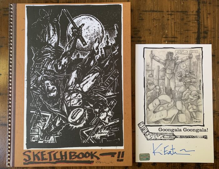 TMNT The Kevin Eastman Notebook Series: 2016 IDW Convention Exclusive with SIGNED tip-in-plate