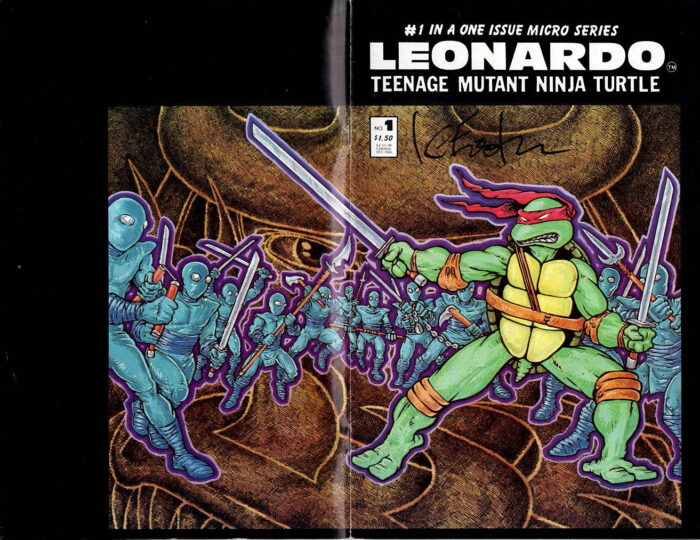 Leonardo: Teenage Mutant Ninja Turtle #1 In a One Issue Micro Series – Signed