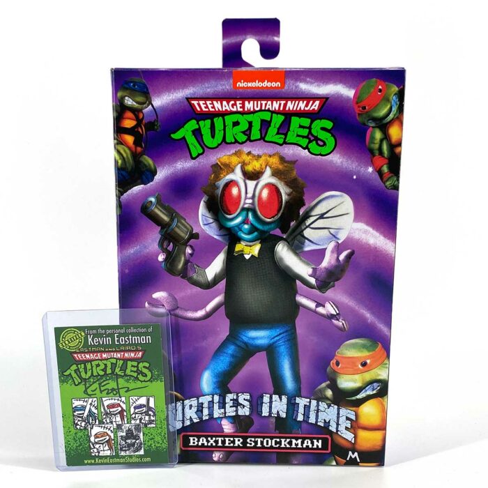 NECA TMNT Baxter Stockman with Signed COA and Hologram Label