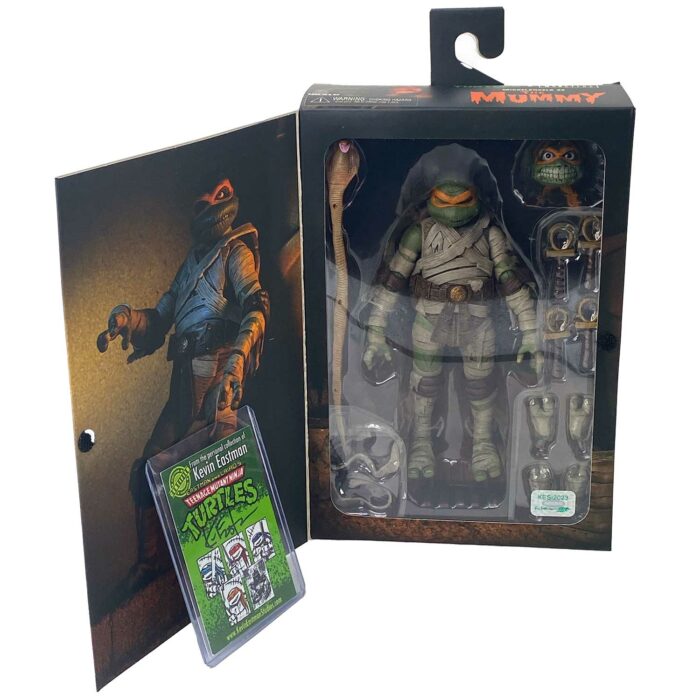 TMNT Universal Monsters Michelangelo as The Mummy with Signed COA and Hologram Label