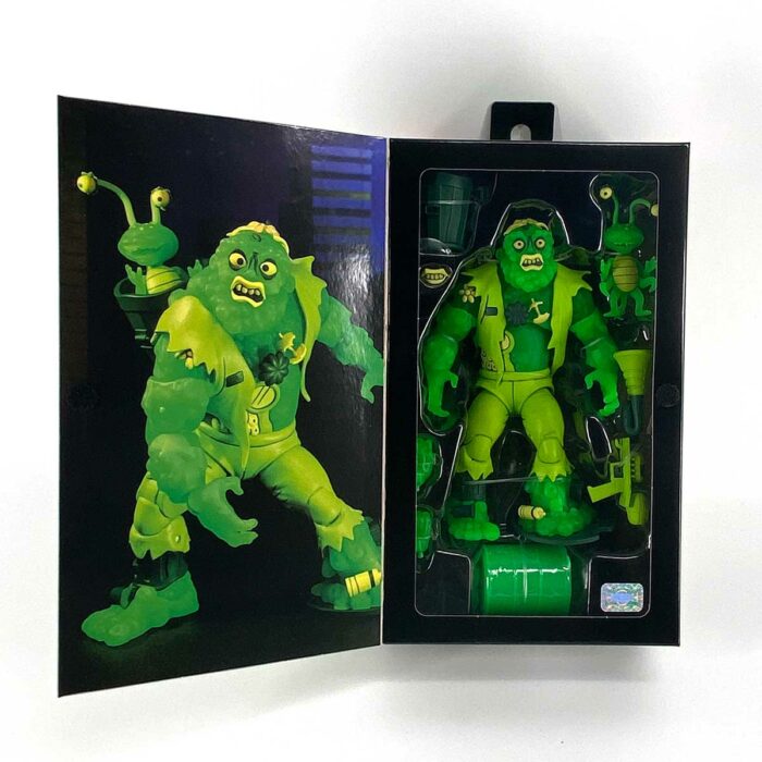 NECA TMNT Muckman and Eyeball Glow In The Dark with Turtle Headsketch Remarque – Toxicity Now!!!