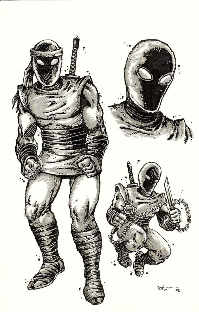 Foot Ninja Original Art Character Designs