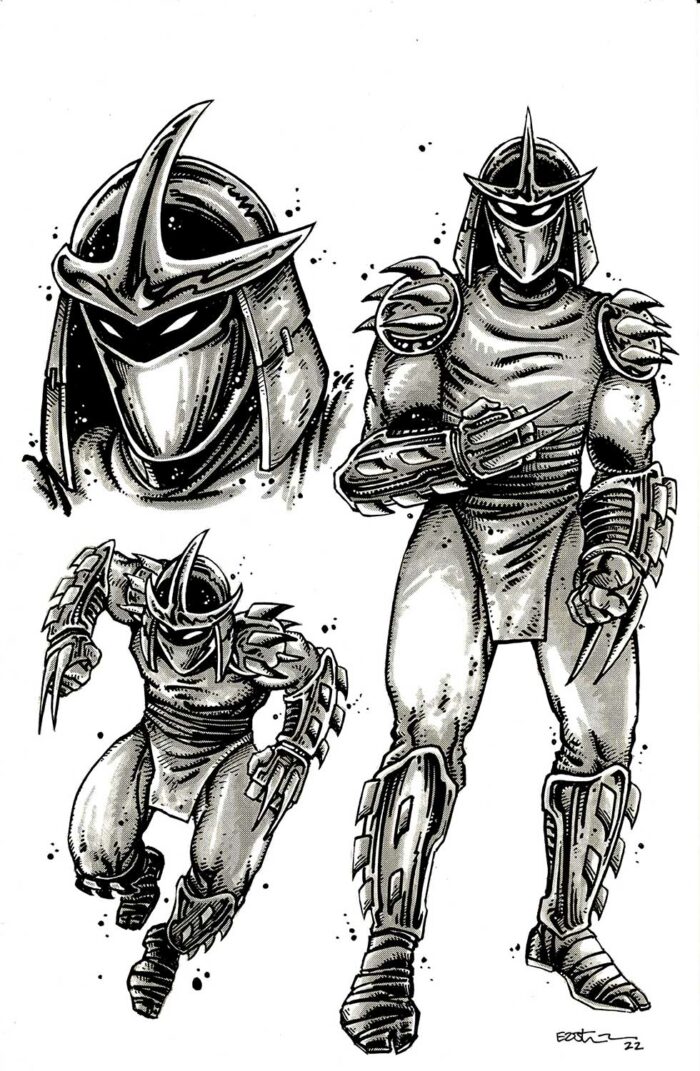 NECA/The Shredder Original Art Character Designs