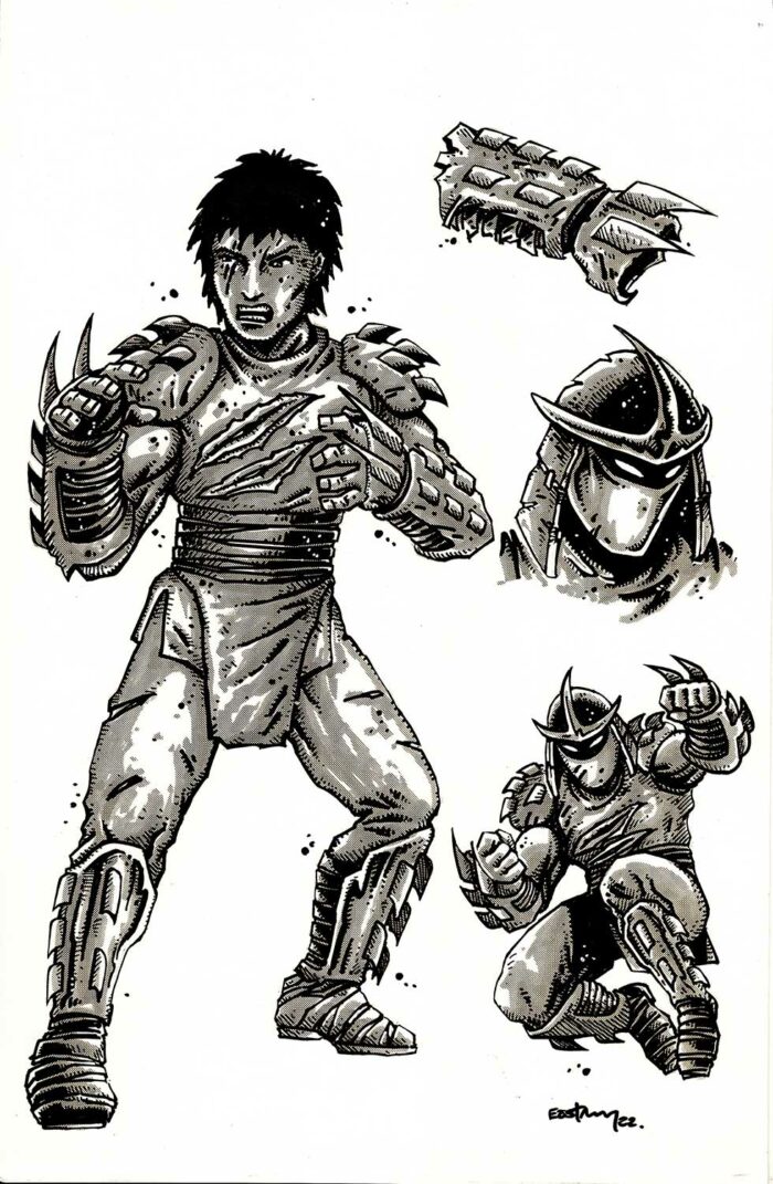 Battle Damaged Shredder Original Art Character Designs
