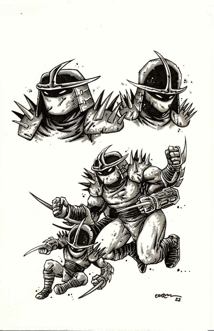 NECA/Mirage Comics Shredder Clones & Mini Shredder 2 – Original Art Character Designs