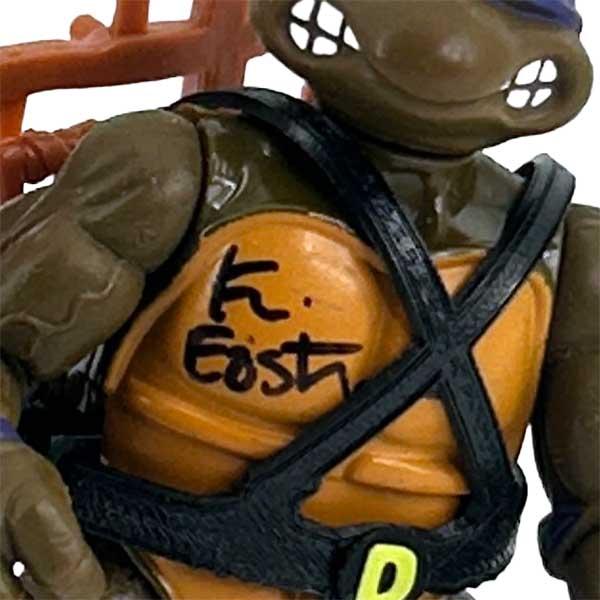Donatello - 1988 with weapons rack! - Image 3