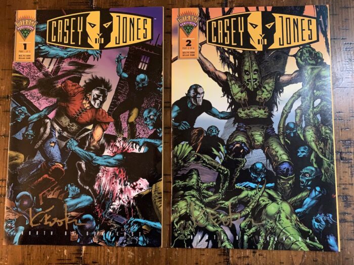 Casey Jones 1 & 2 – 1994 FIRST PRINTINGS – Signed
