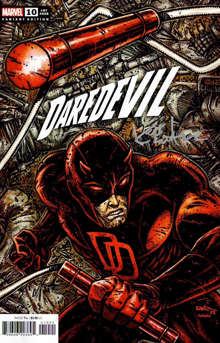 DAREDEVIL #10 Eastman Variant cover - Signed in silver ink