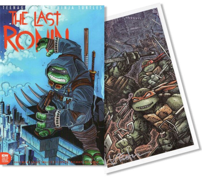 TMNT Last Ronin #5 (Lavigne & Eastman Variant) with Signed Tip-In-Plate