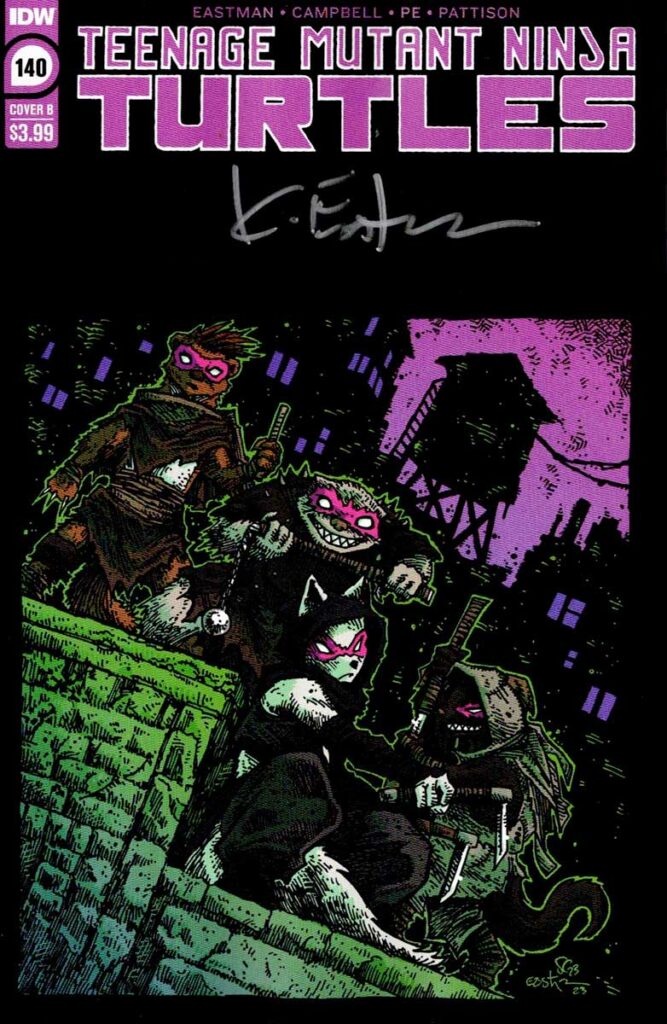 TMNT 140 Cover B Eastman Variant – Signed – Kevin Eastman Studios