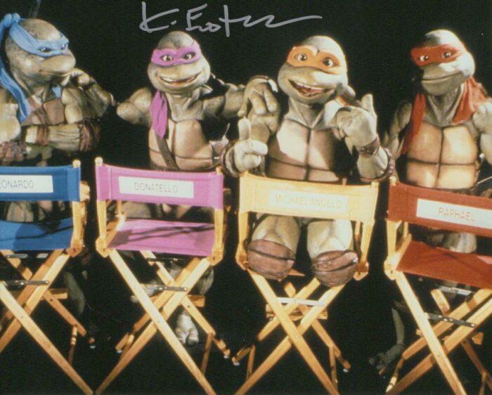 Kevin Eastman TMNT 1990 Movie Set signed 8×10 photo mini print