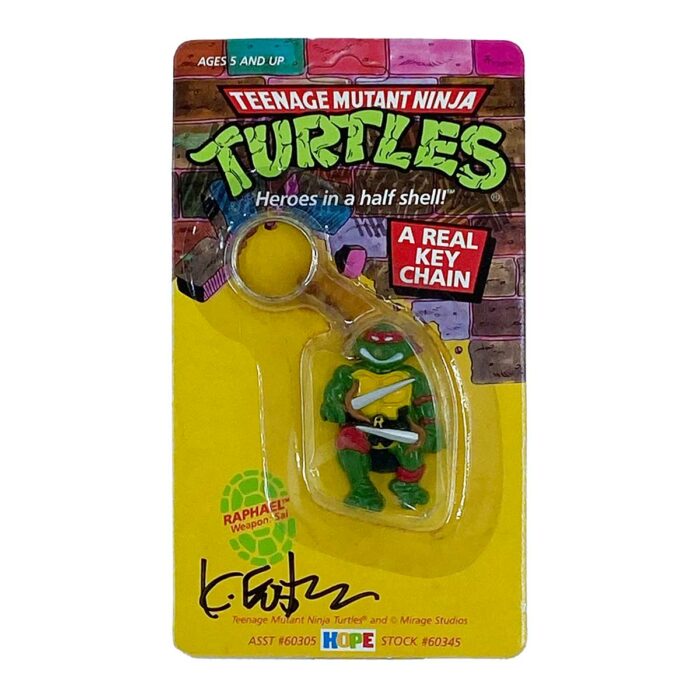 1988 Teenage Mutant Ninja Turtles Keychain – SIGNED