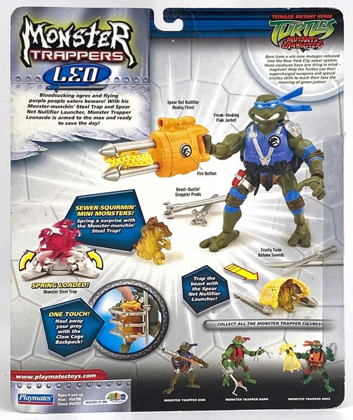 Playmates Toys 2005 TMNT Monster Trappers – Leo – SIGNED
