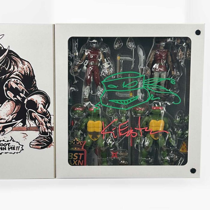 The Shredder, Raphael and Donatello Diamond PX 40th Anniversary Exclusive SIGNED with Headsketch