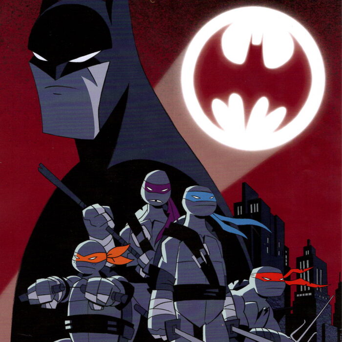 2016 Ciro Nieli TMNT Batman Adventures Poster – Signed by Kevin