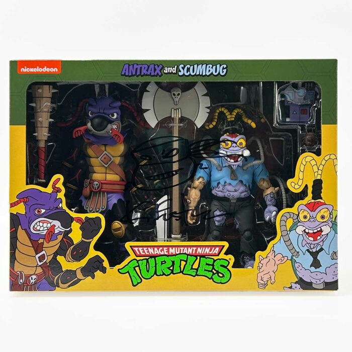 NECA TMNT Antrax and Scumbug Signed with Headsketch