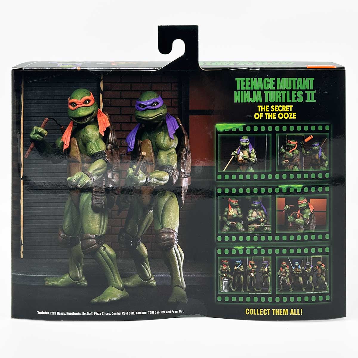 Teenage Mutant Ninja Turtles 2: Secret of the Ooze – 7” Scale Action Figure  – Donatello & Michelangelo 2 Pack