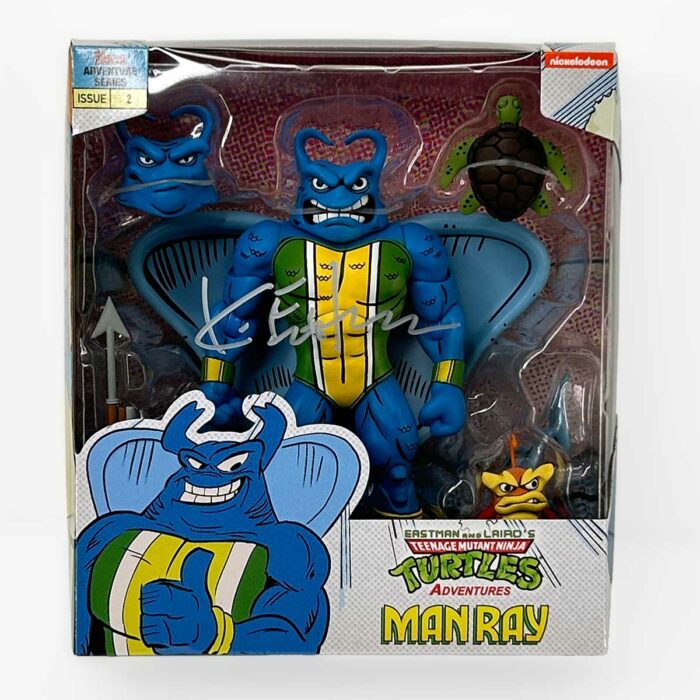 NECA TMNT Adventures Series ManRay Signed With Hologram Label of Provenance