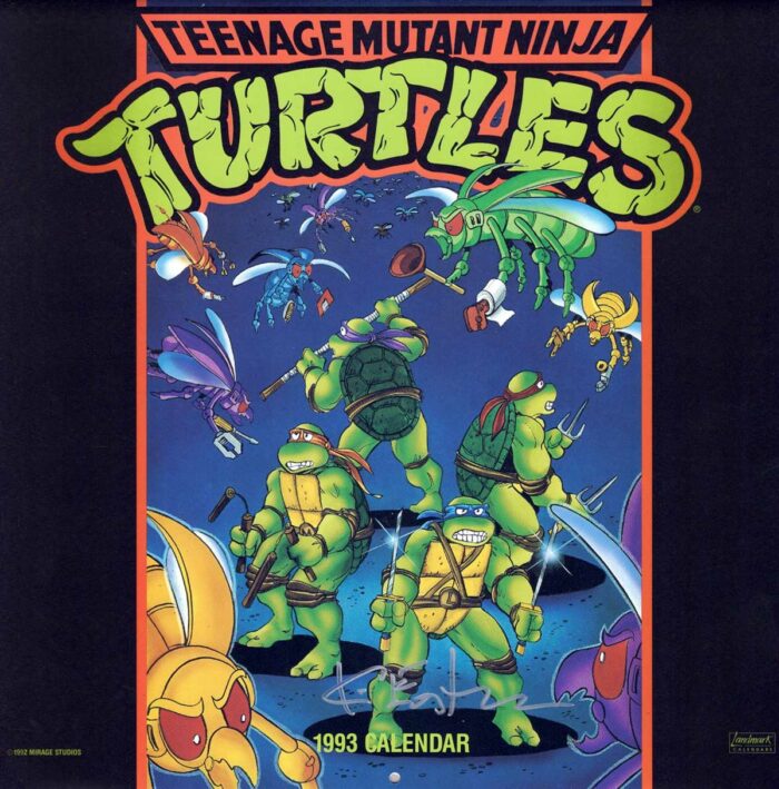 **Teenage Mutant Ninja Turtles 1993 Calendar – SIGNED