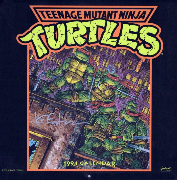 **Teenage Mutant Ninja Turtles 1994 Calendar – SIGNED