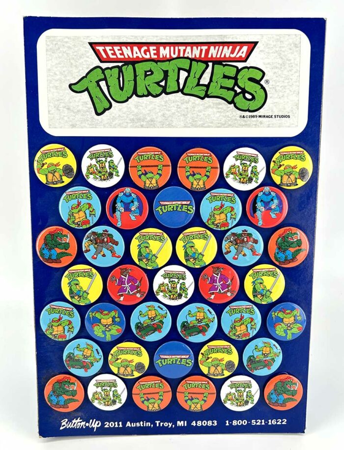 1989 Mirage Studios TMNT Button Up Standee COMPLETE – Rare, Rare, RARE