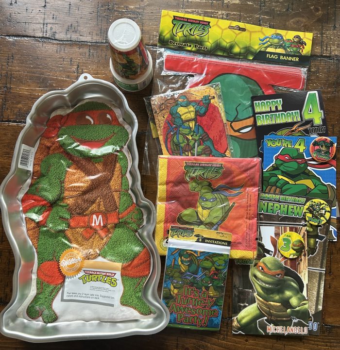 Vintage TMNT Cake Pan and Party Set – A TMNT40 Special