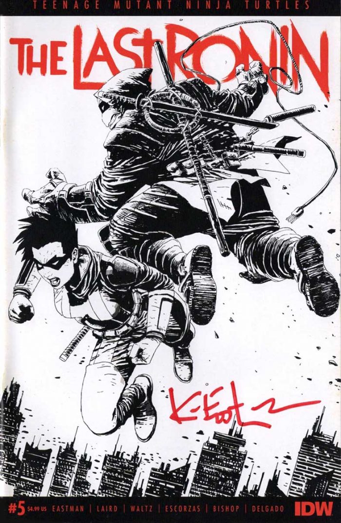 The Last Ronin #5 (Reissue) IDW B/W – SIGNED by Kevin