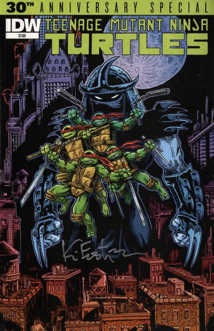 TMNT 30th Anniversary Special – Eastman Cover – Signed in silver ink