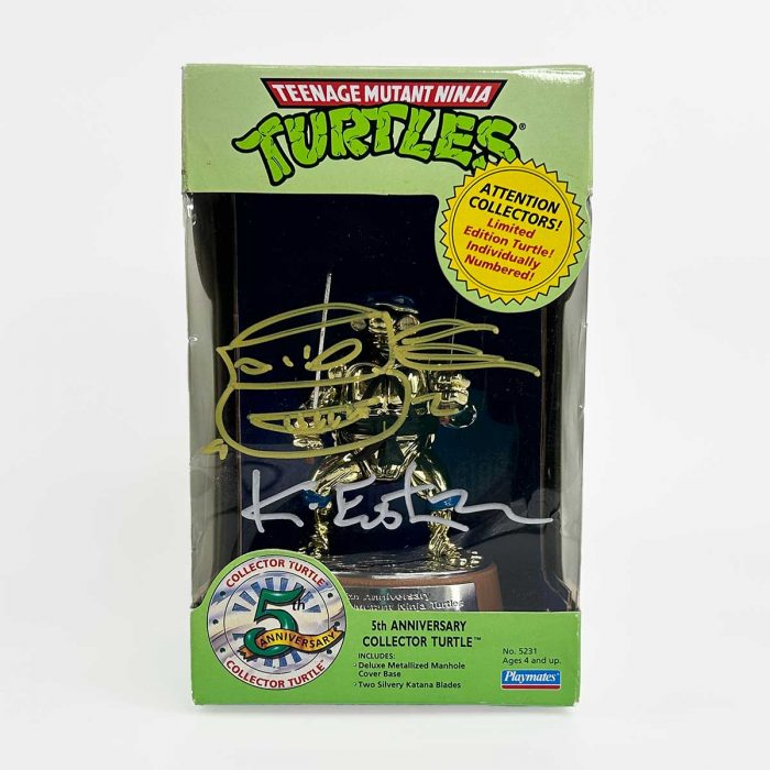 TMNT Playmates Toys 1992 5th Anniversary Collector Turtle SIGNED