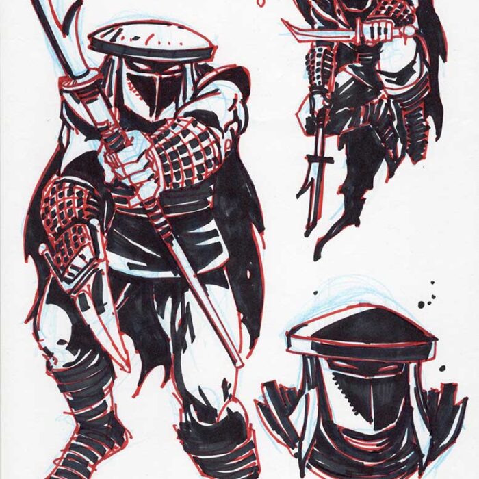 NECA ELITE GUARD Original Art Character Design Roughs