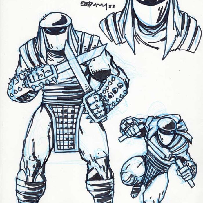 NECA Foot Brute Original Art Character Design Roughs