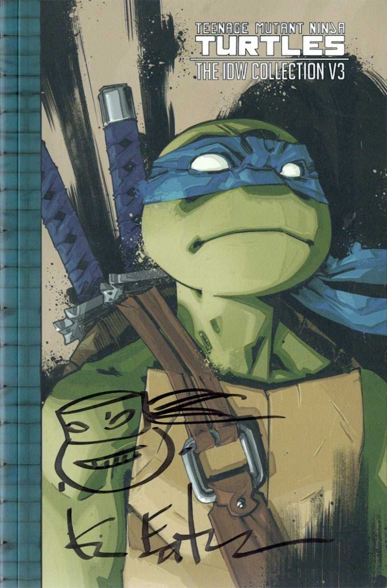 TMNT The IDW Collection V3 Signed with headsketch – Kevin Eastman Studios