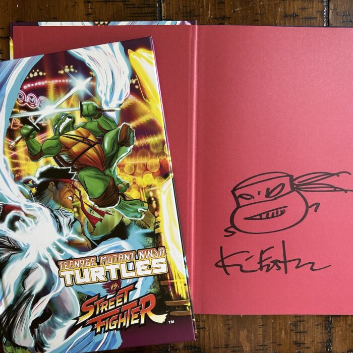TMNT vs Street Fighter SIGNED Exclusive IDW Hardcover Back In Stock!!!