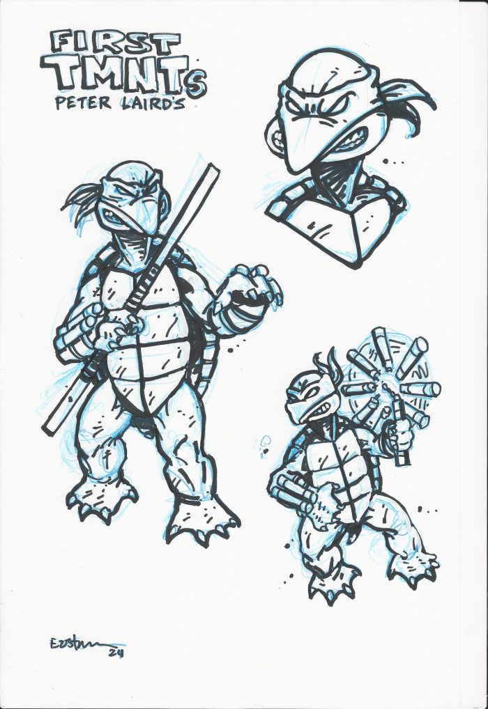 NECA TMNT Concept Art – Peter Lairds First TMNT’s