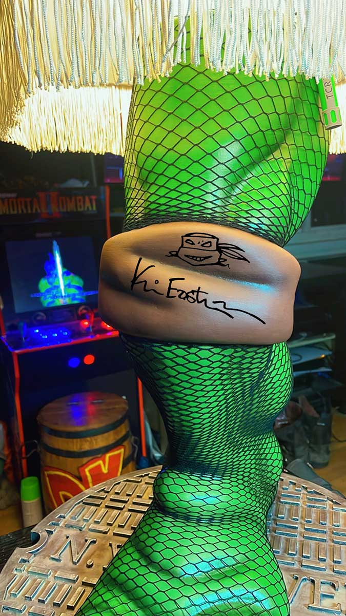 Preorder: SIGNED Turtle Leg Lamp Early Bird Special