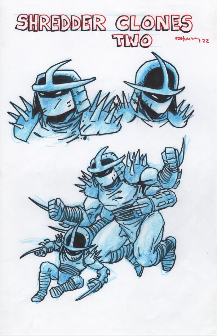 NECA TMNT Concept Art – Shredder Clones Two